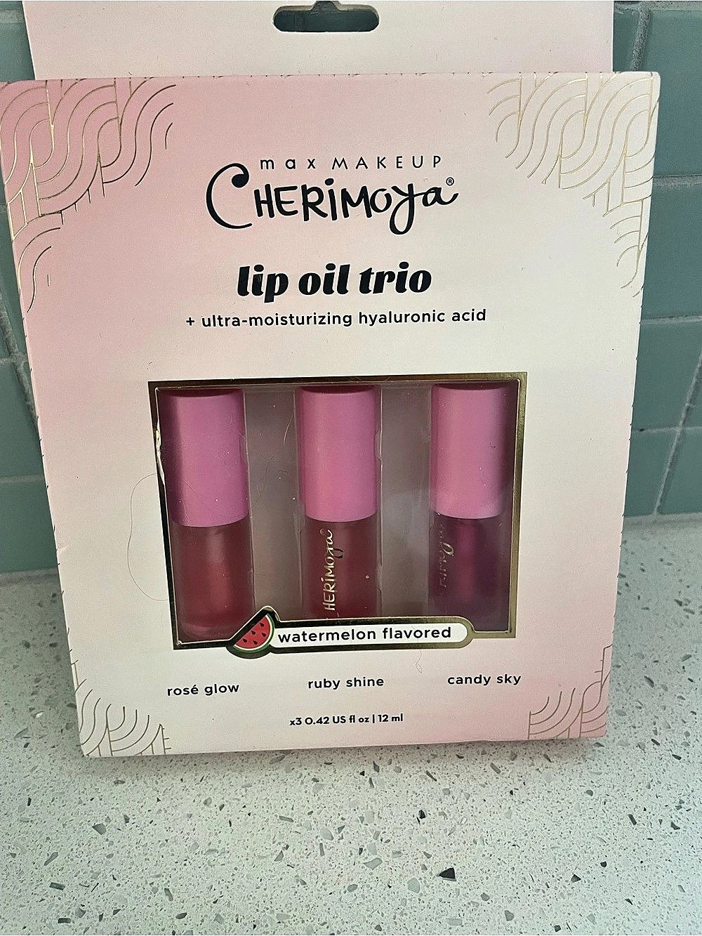 Cherimoya Lip Oil Trio Watermelon Flavored NWT